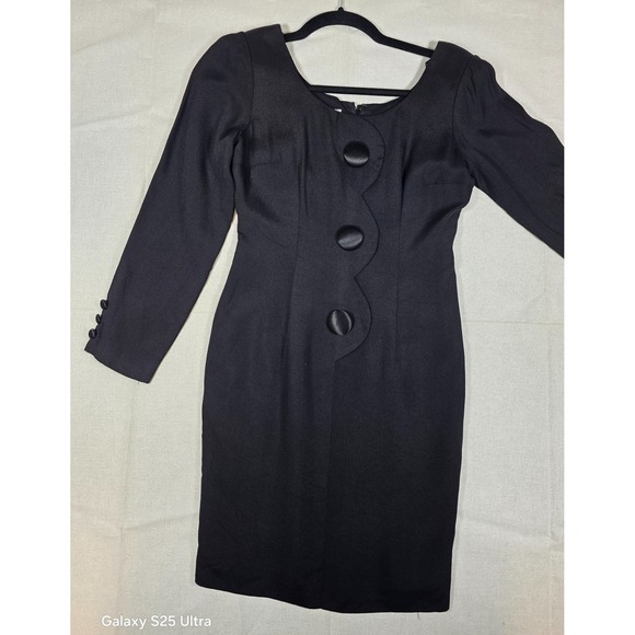 Santa Fe Dresses & Skirts - Santa Fe by Jim Tremblay Black Vintage Dress 2 Power Minimalist USA Made Vintage